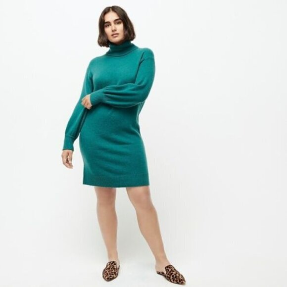 ✨ NEW J.Crew Turtleneck sweater-dress in Supersoft yarn ✨ - Picture 1 of 3